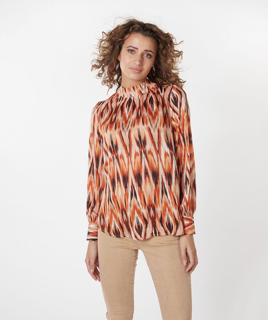 Esqualo Blouse Col Ethnic Skins