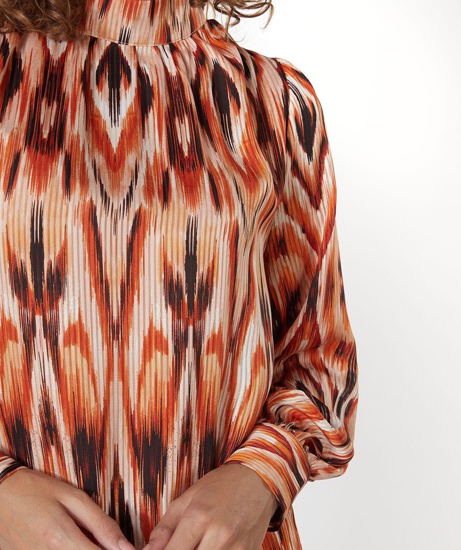 Esqualo Blouse Col Ethnic Skins