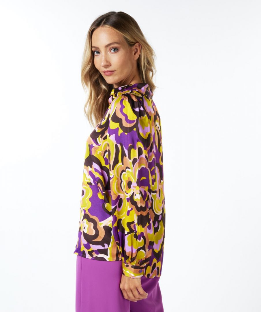 Esqualo Blouse Collar Fancy Earth