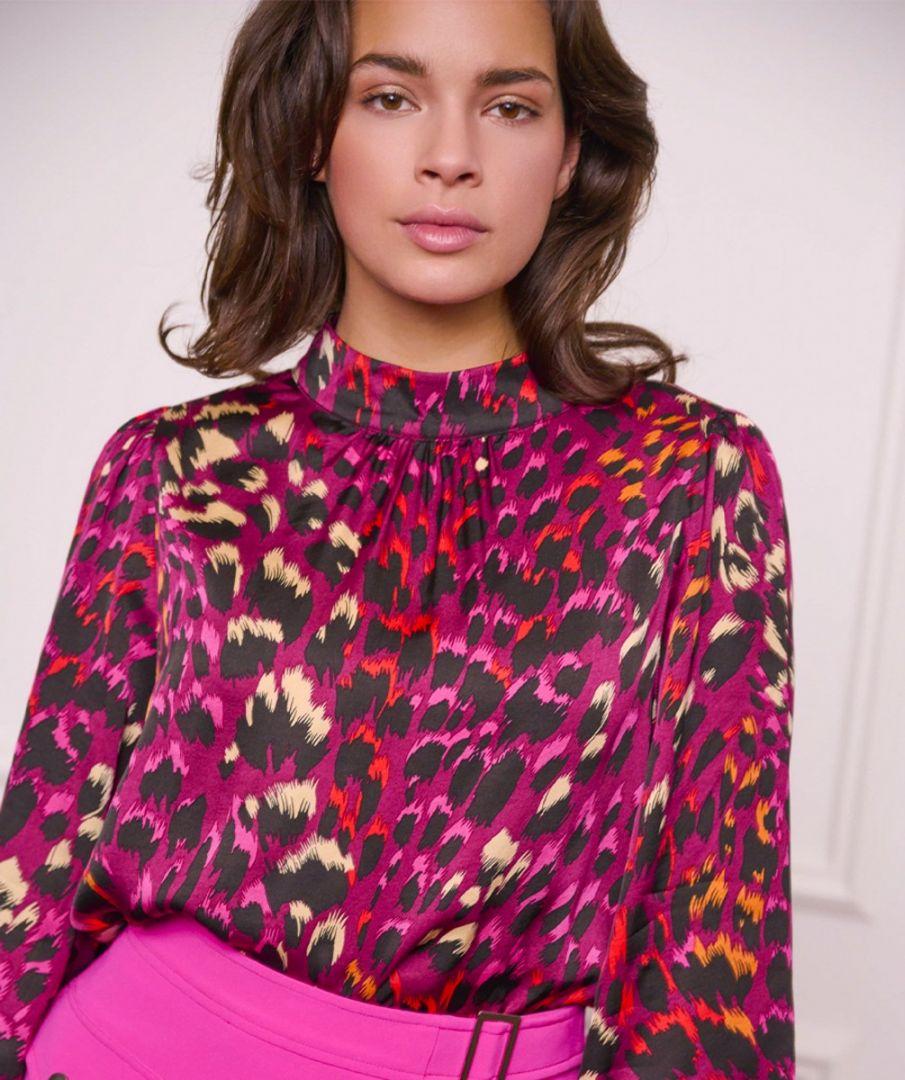 Esqualo Blouse Collar Floral Gem