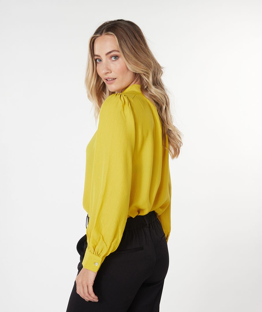 Esqualo Blouse Collar Gathering