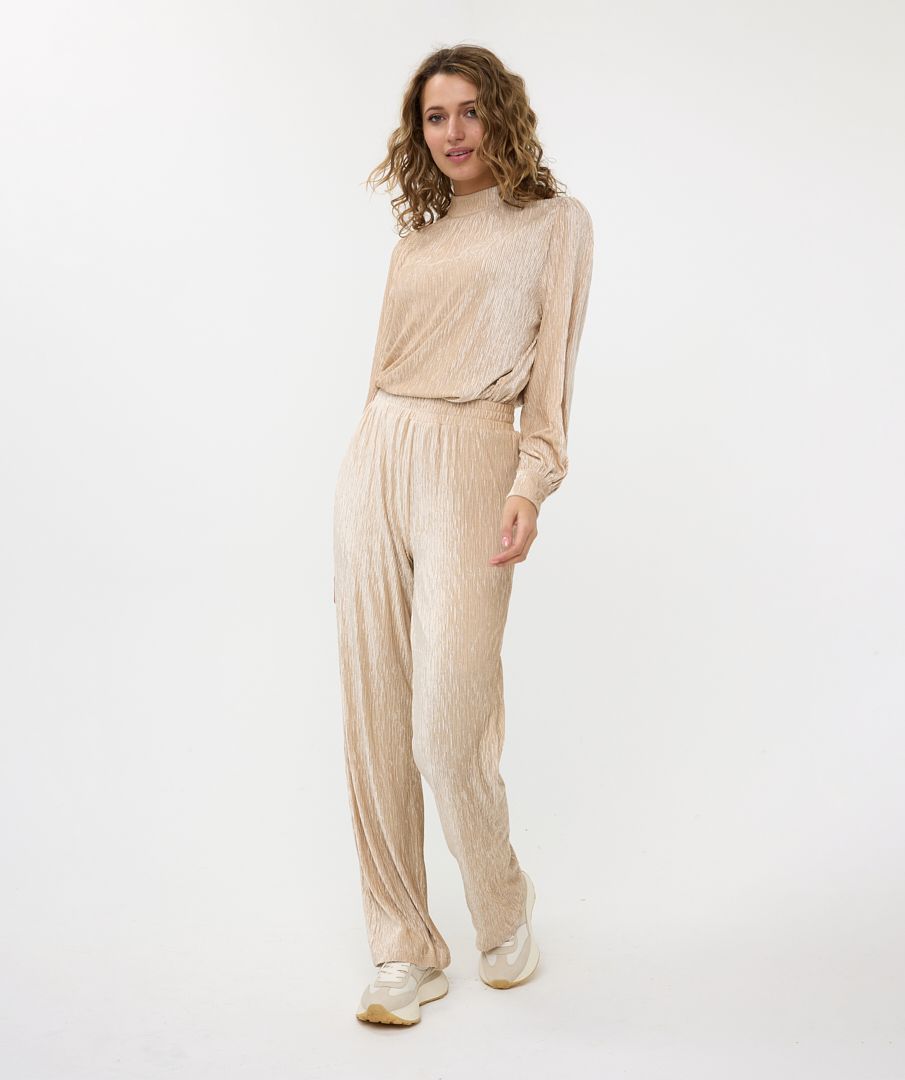 Esqualo Blouse Crinkled Velvet