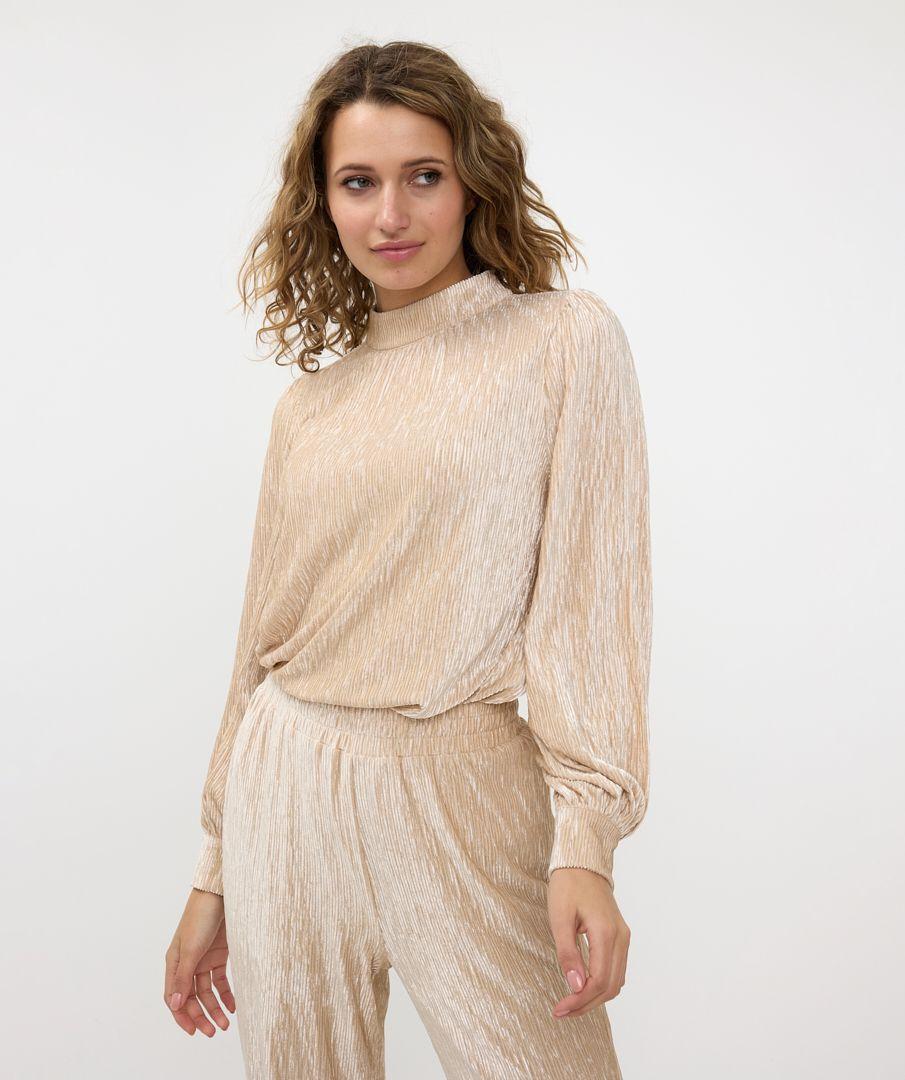 esqualo Blouse crinkled velvet