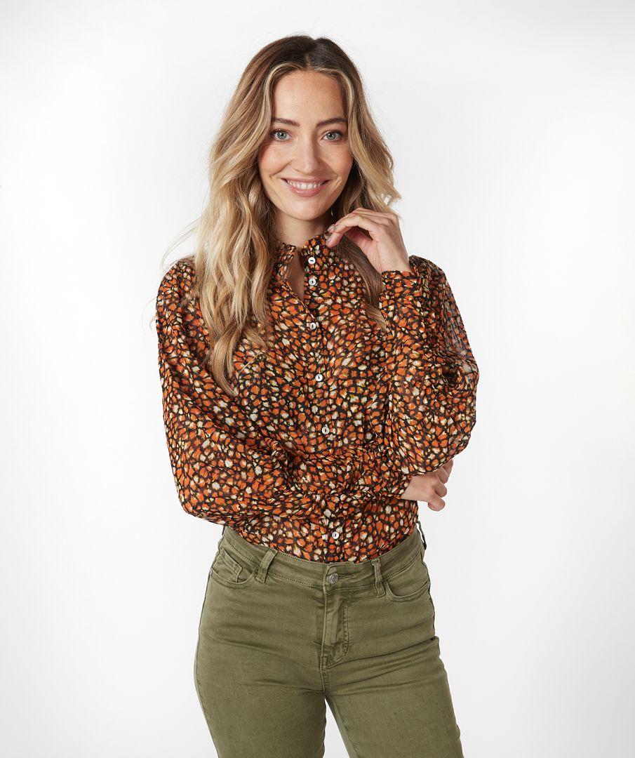 Esqualo Blouse Cuffs Wild Skins