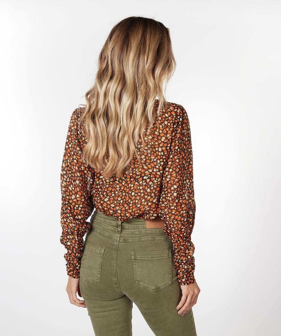 Esqualo Blouse Cuffs Wild Skins