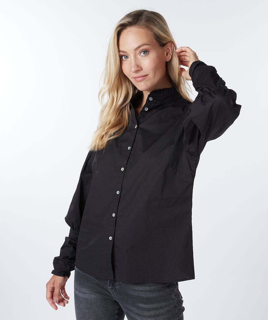 Esqualo Blouse Elasticated Slv Poplin