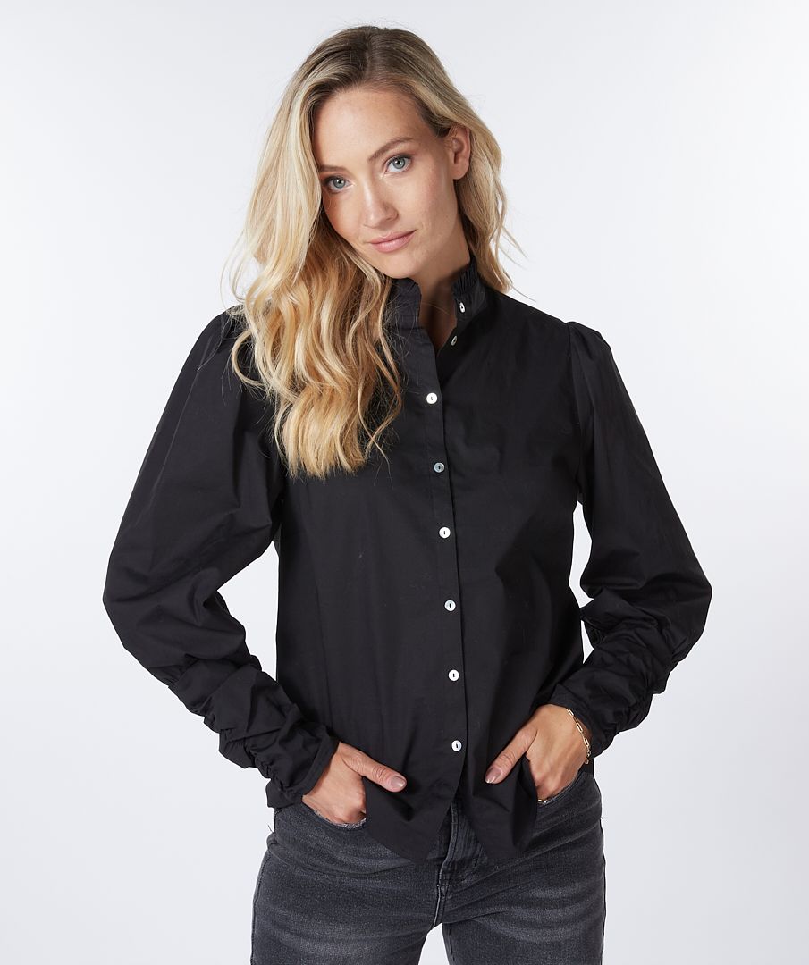 Esqualo Blouse Elasticated Slv Poplin