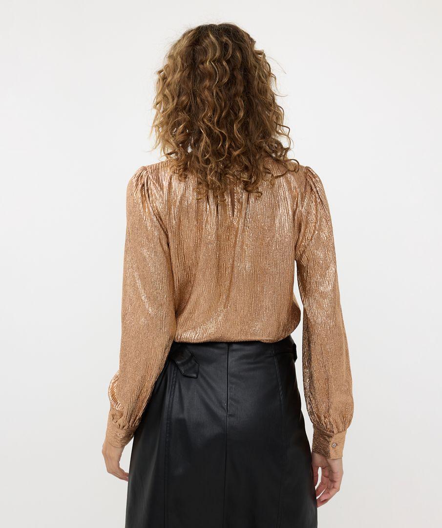 Esqualo Blouse Fancy Foil Plisse