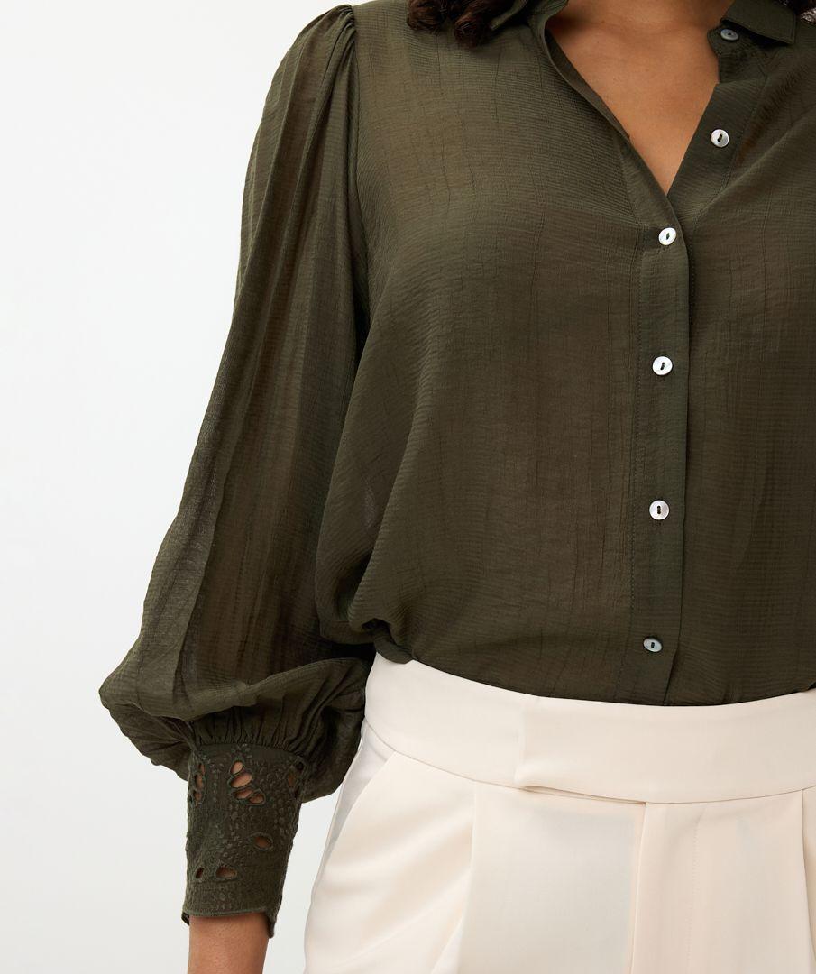 Esqualo Blouse Fancy Lace Cuff