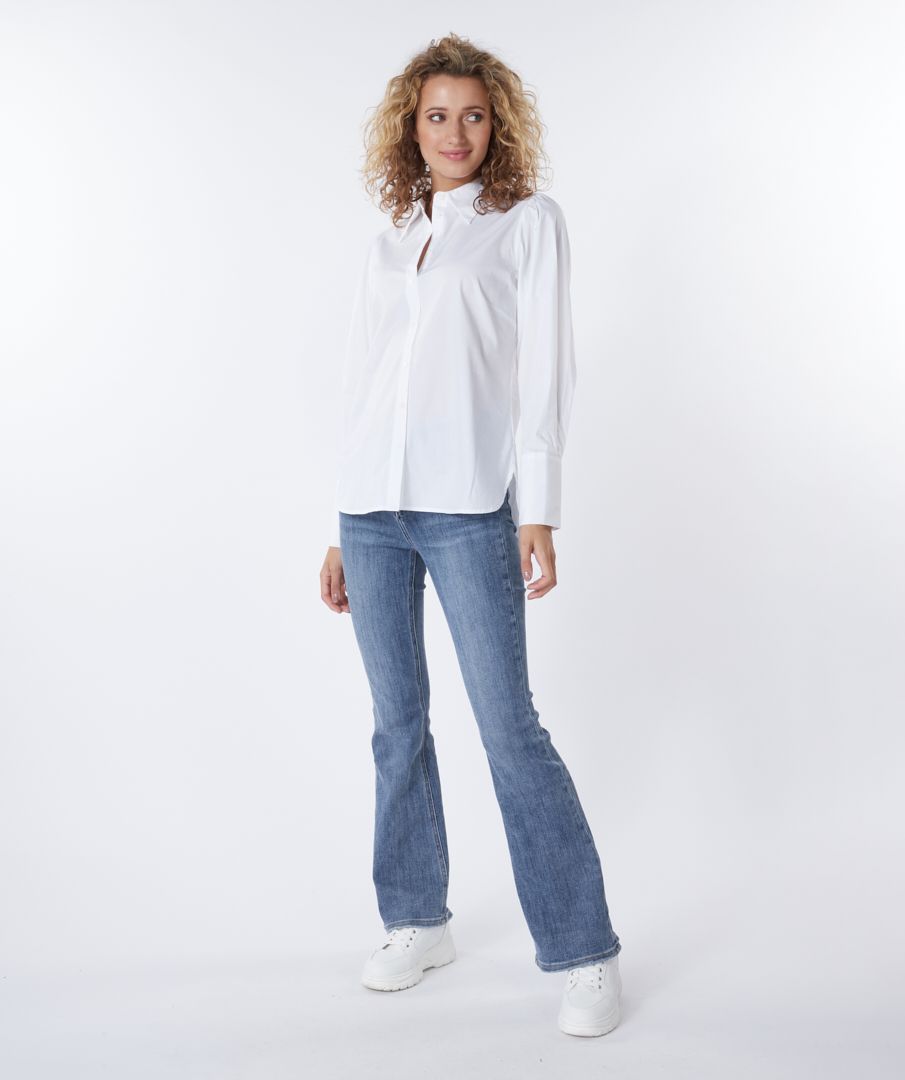 Esqualo Blouse Fine Gathering Poplin