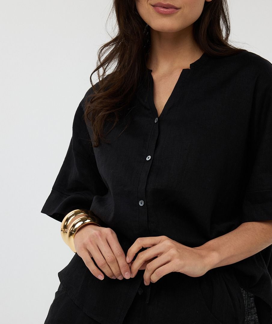 Esqualo Blouse Oversized Linen