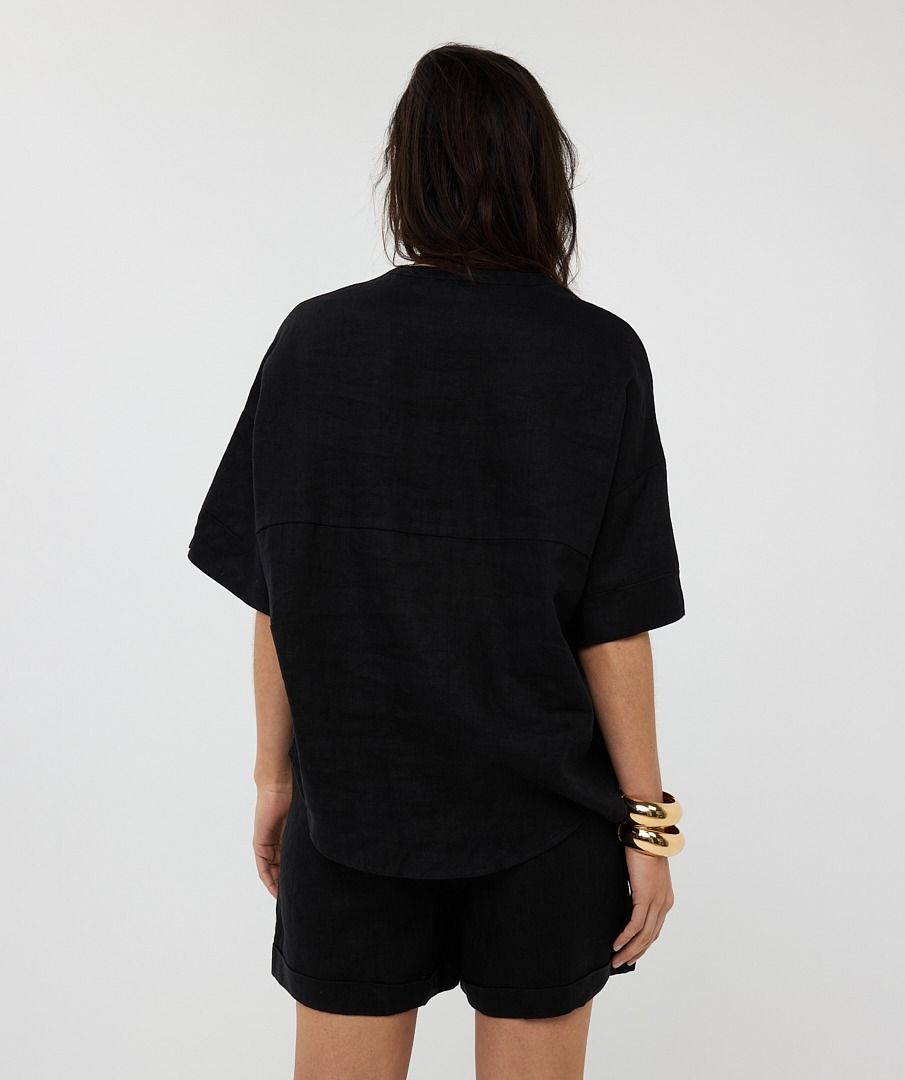 Esqualo Blouse Oversized Linen