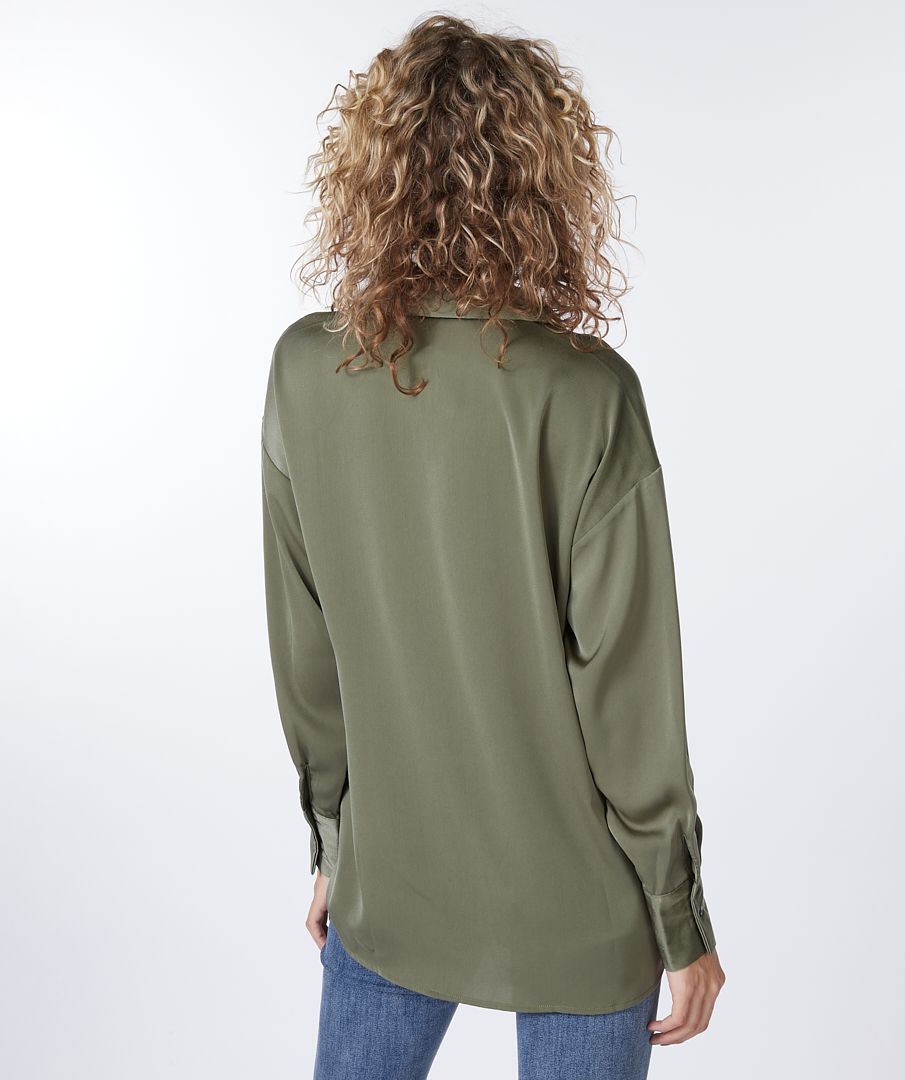Esqualo Blouse Oversized Sateen