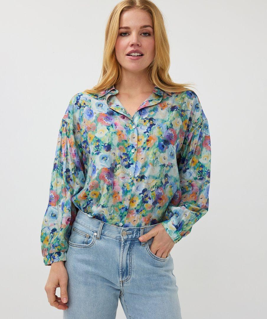Esqualo Blouse Oversized Utopia Flower