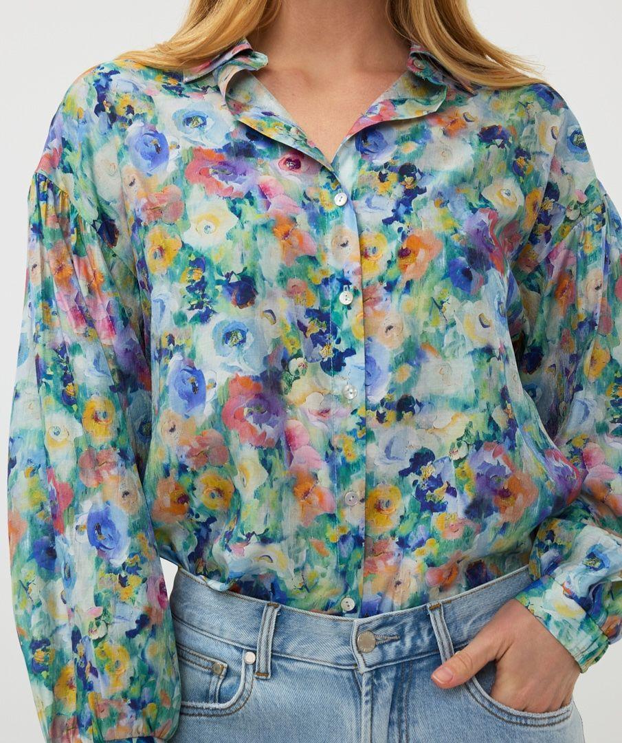 Esqualo Blouse Oversized Utopia Flower