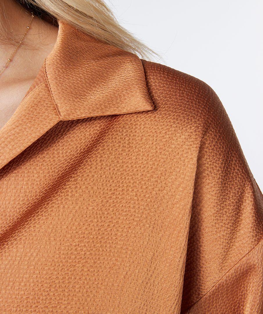 Esqualo Blouse Polo Structure Satin