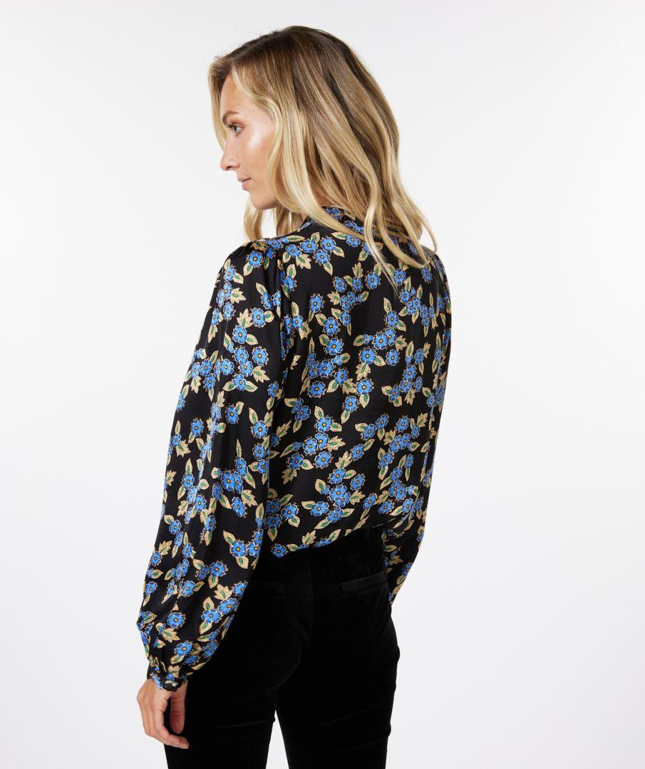 Esqualo Blouse Puff Sleeve Blue Moon