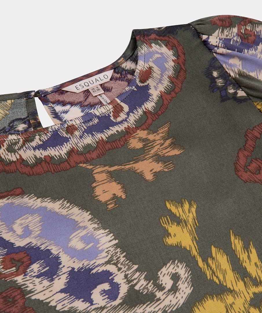Esqualo Blouse R-neck Elements