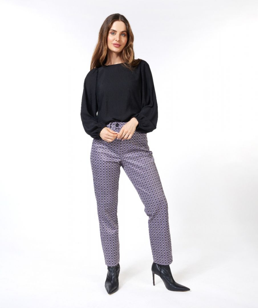 Esqualo Blouse R-neck Structure