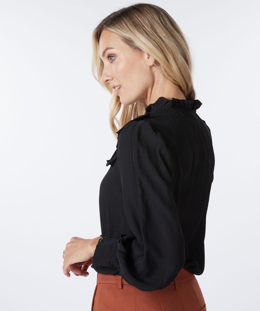 Esqualo Blouse Ruffles Structured Fabric