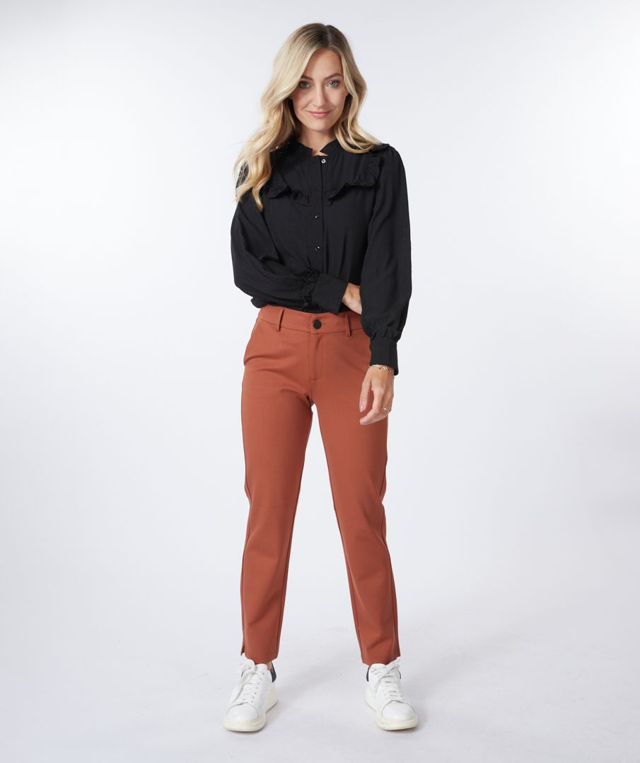 Esqualo Blouse Ruffles Structured Fabric