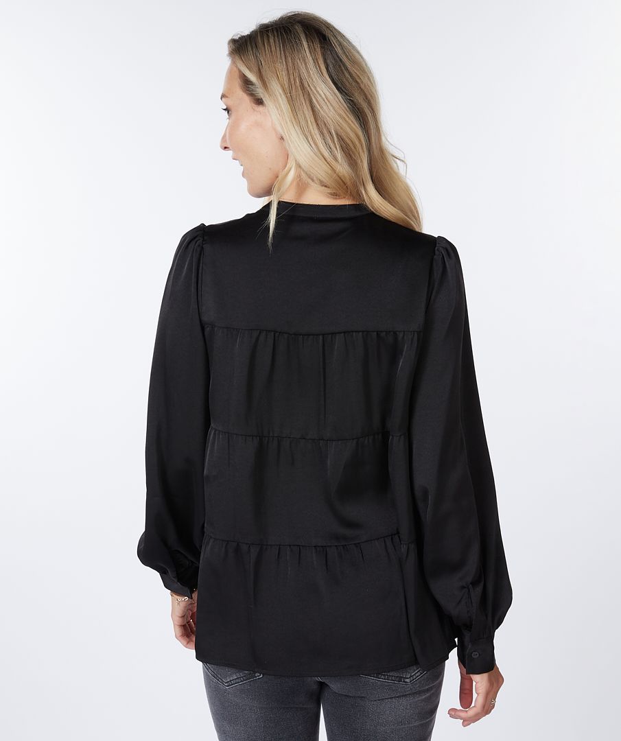 Esqualo Blouse Seams Sateen