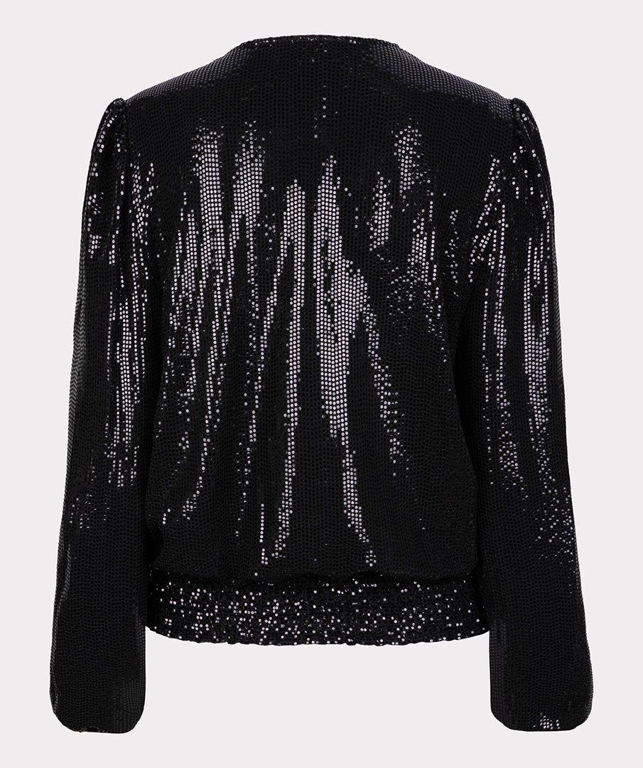 Esqualo Blouse Sequins Stretch