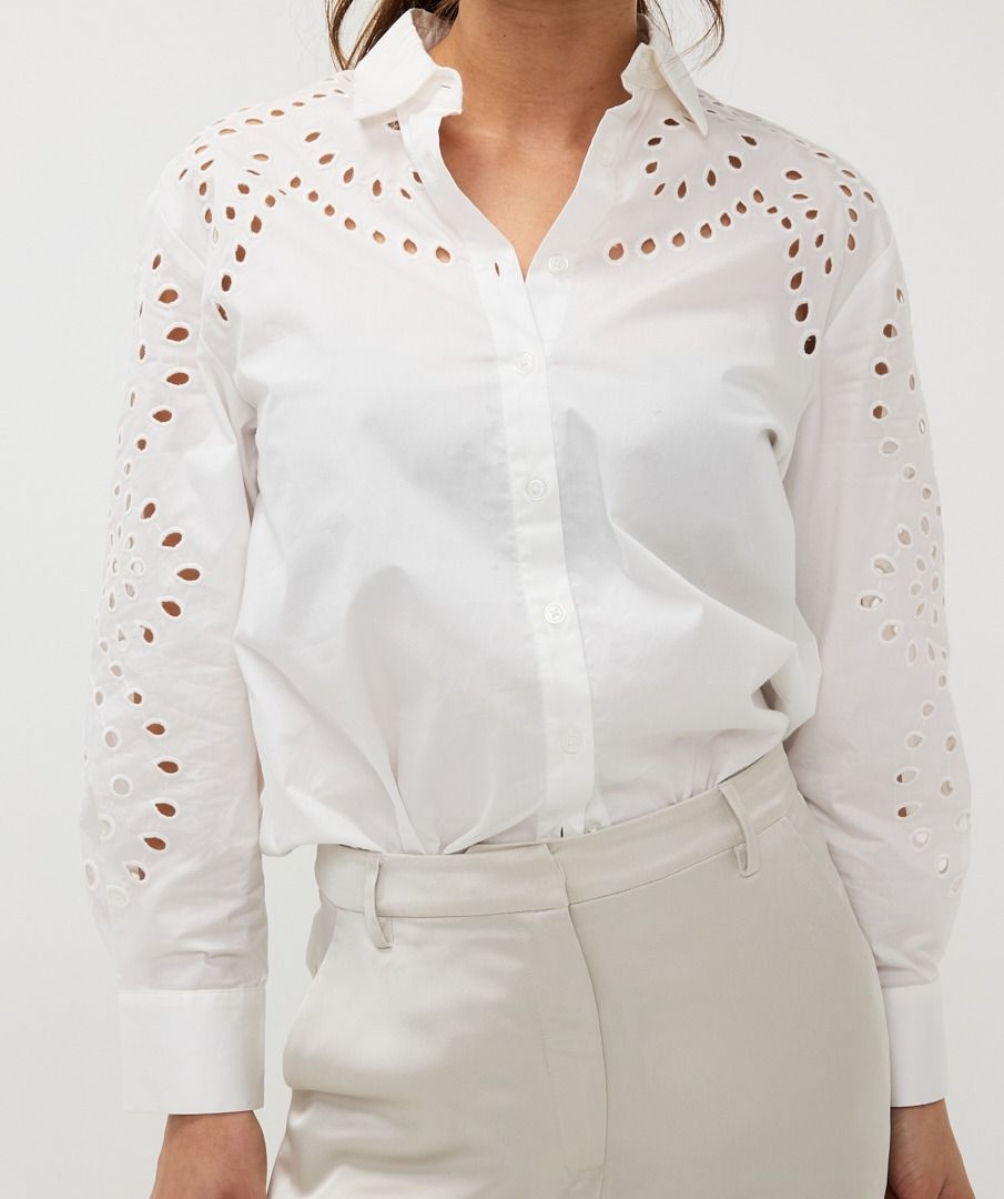 Esqualo Blouse Sleeve Broderie Anglaise