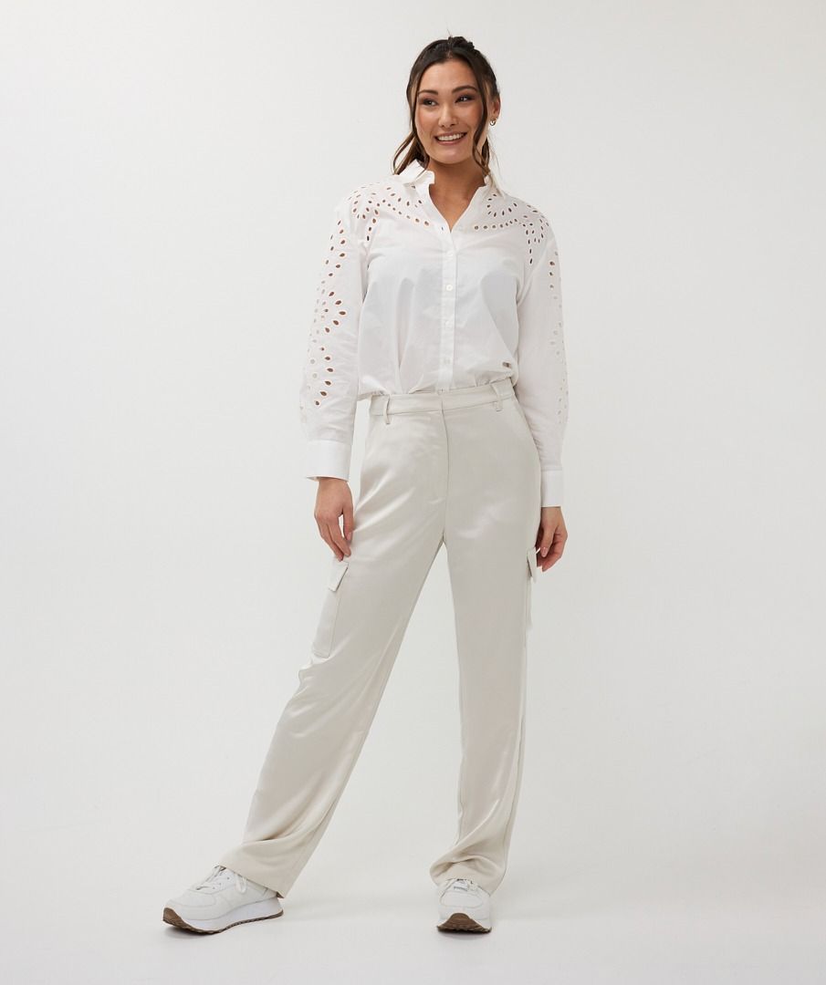 Esqualo Blouse Sleeve Broderie Anglaise