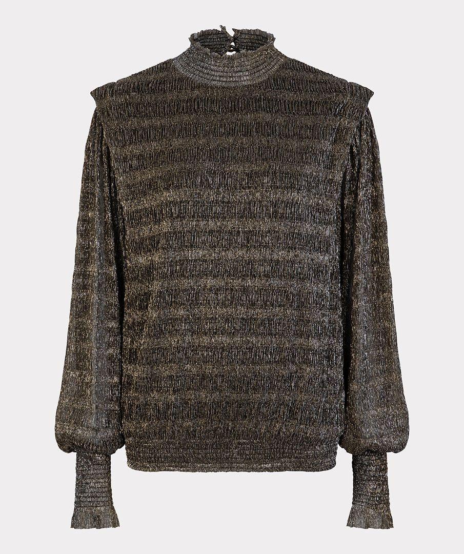 Esqualo Blouse Smocked Glitter