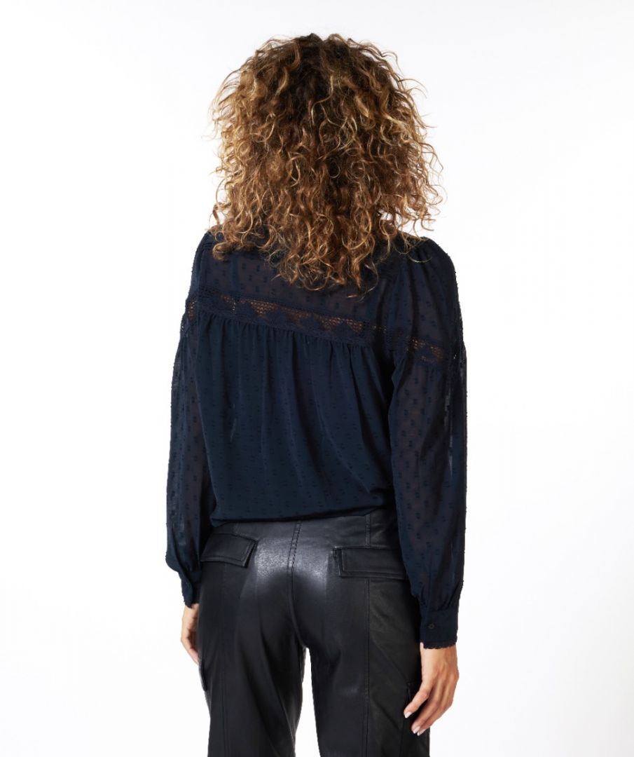 Esqualo Blouse Tapes Plumetis