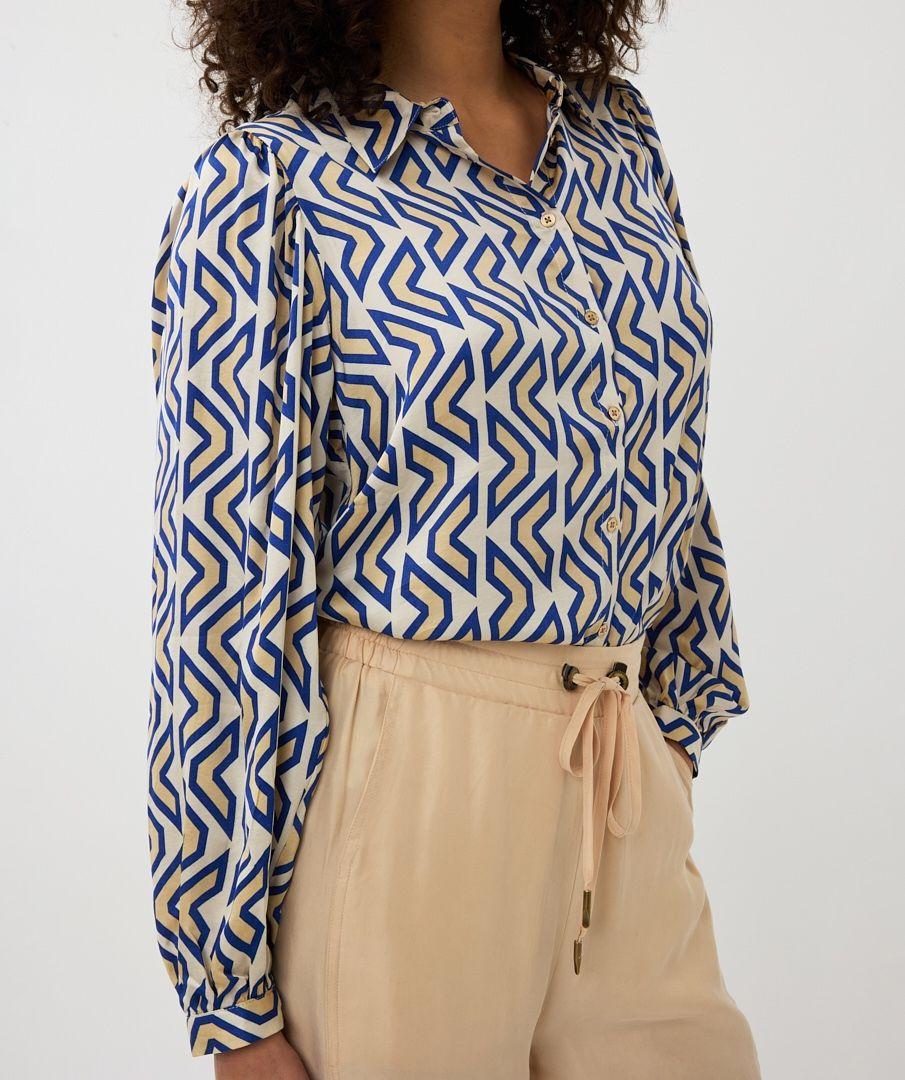 Esqualo Blouse Utopia Graphic
