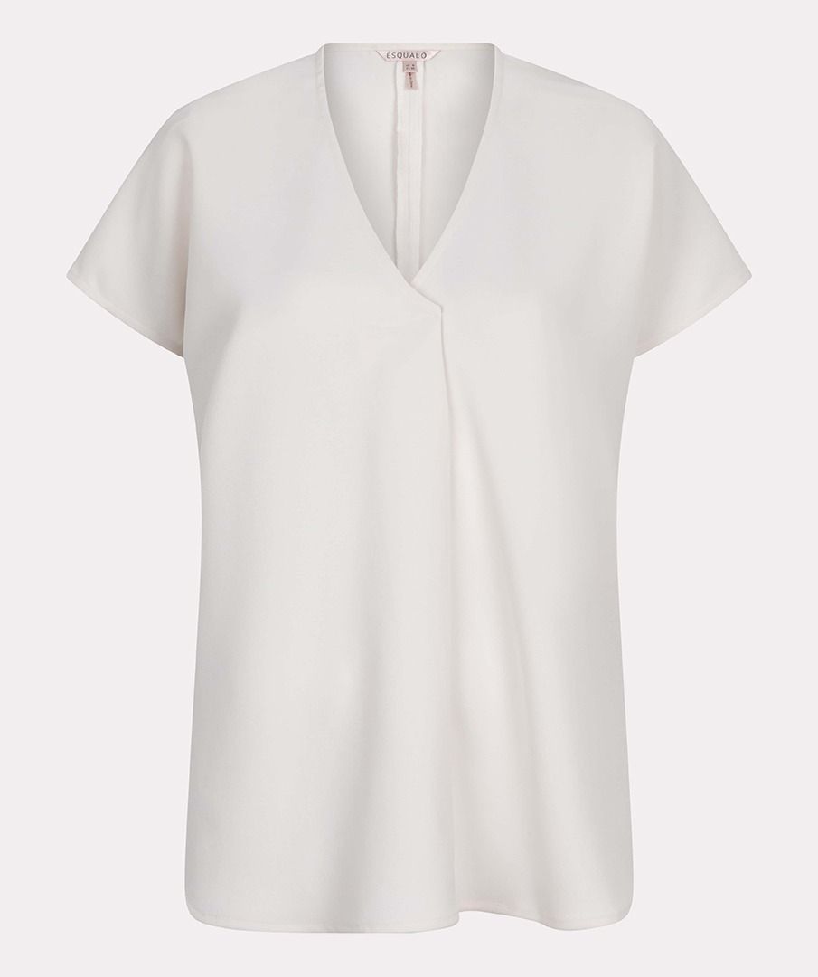 esqualo Blouse V-neck pleat