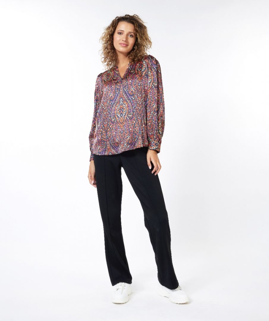 Esqualo Blouse V-neck Rewilding