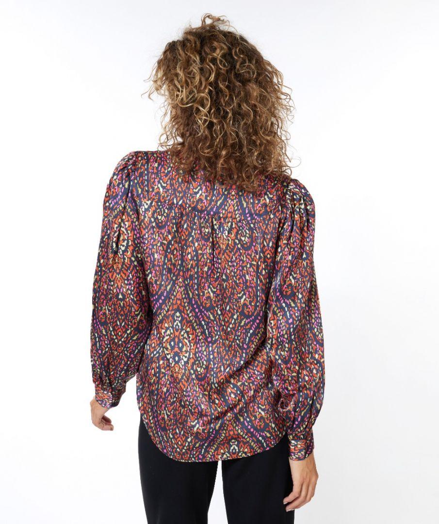 Esqualo Blouse V-neck Rewilding