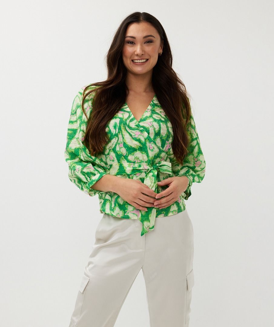 Esqualo Blouse Wrap Floral Treasure