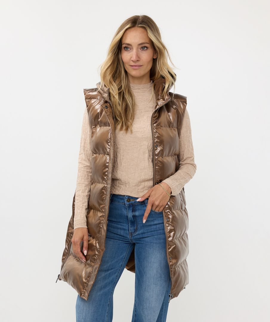 Esqualo Bodywarmer Long Hood