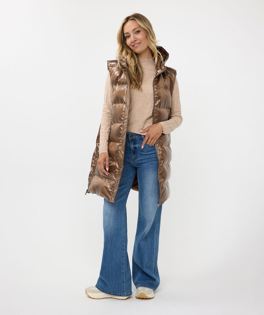 esqualo Bodywarmer long hood