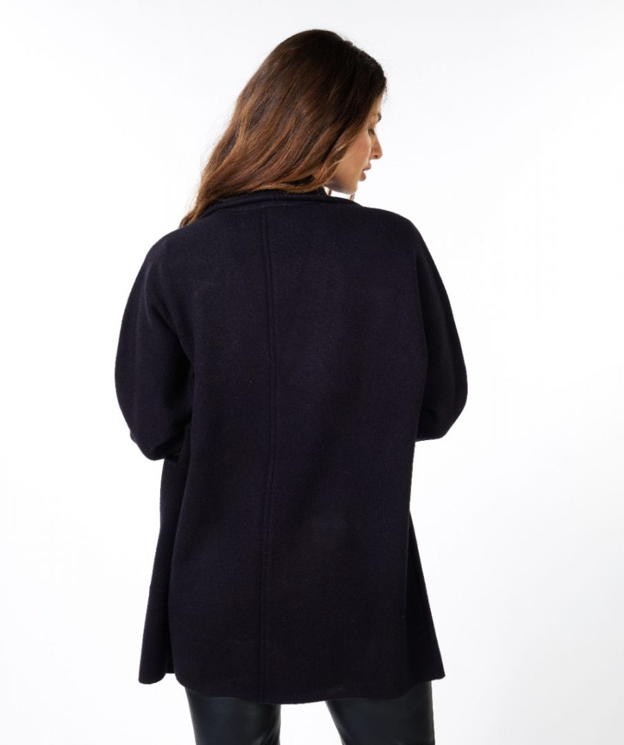 Esqualo Cardigan Blazer Rib Slve