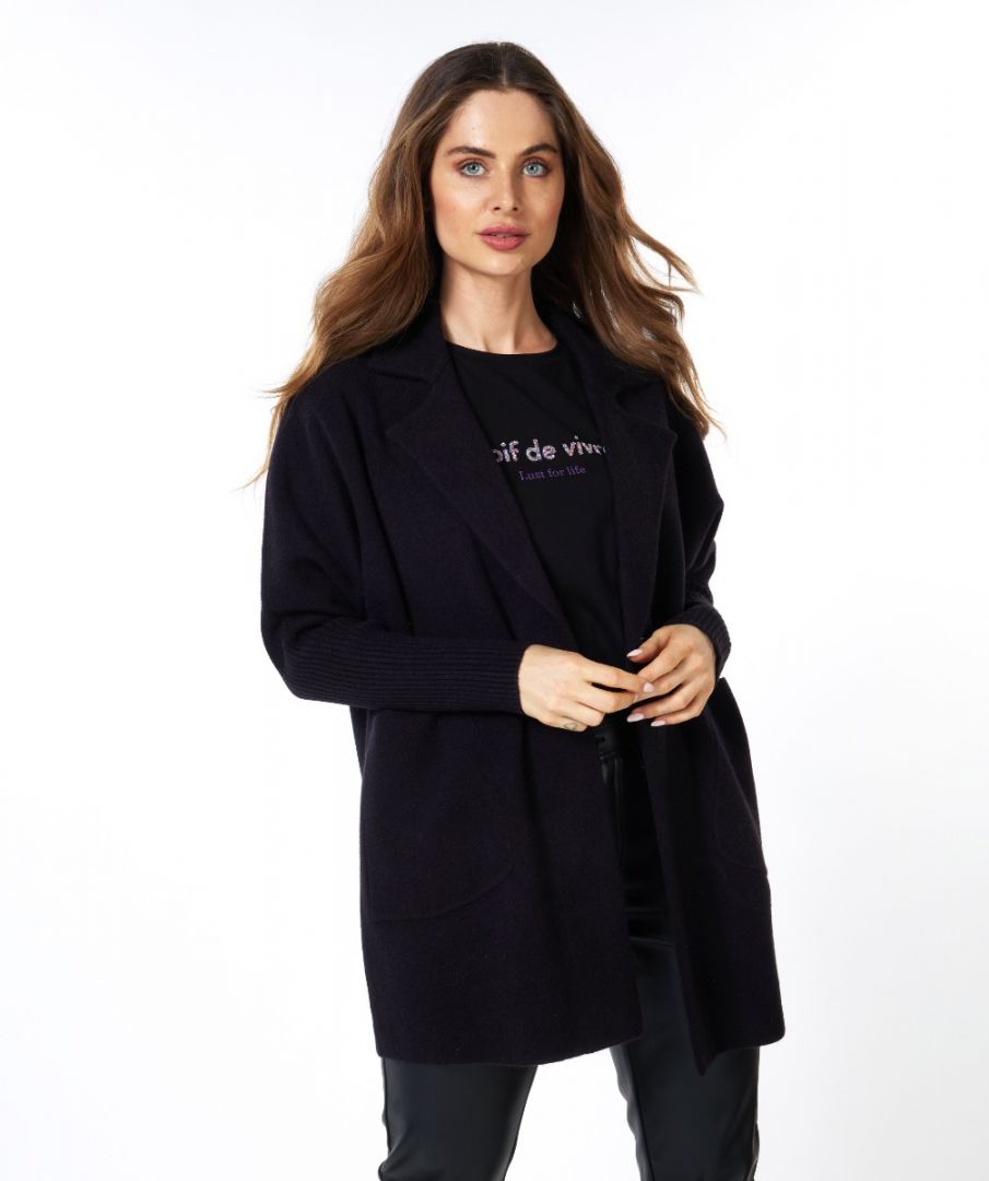 esqualo Cardigan blazer rib slve