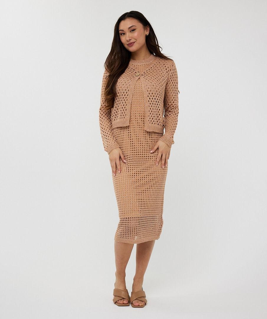 Esqualo Cardigan Button Lurex