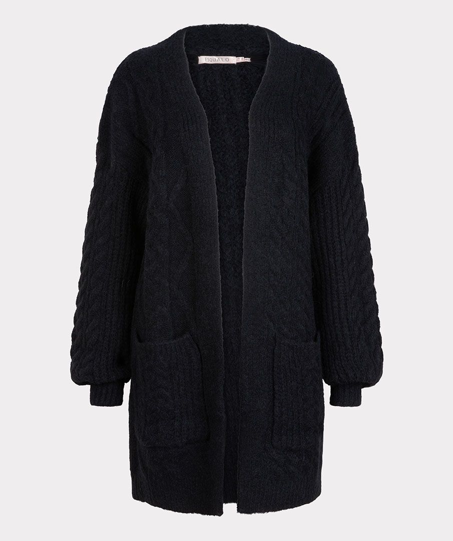 esqualo Cardigan cable knit pockets