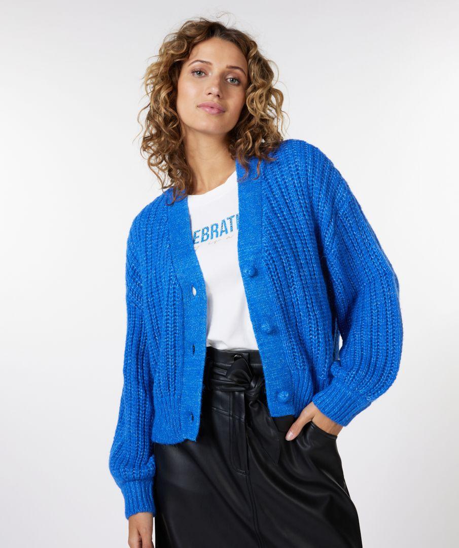Esqualo Cardigan Chunky Knit Lurex