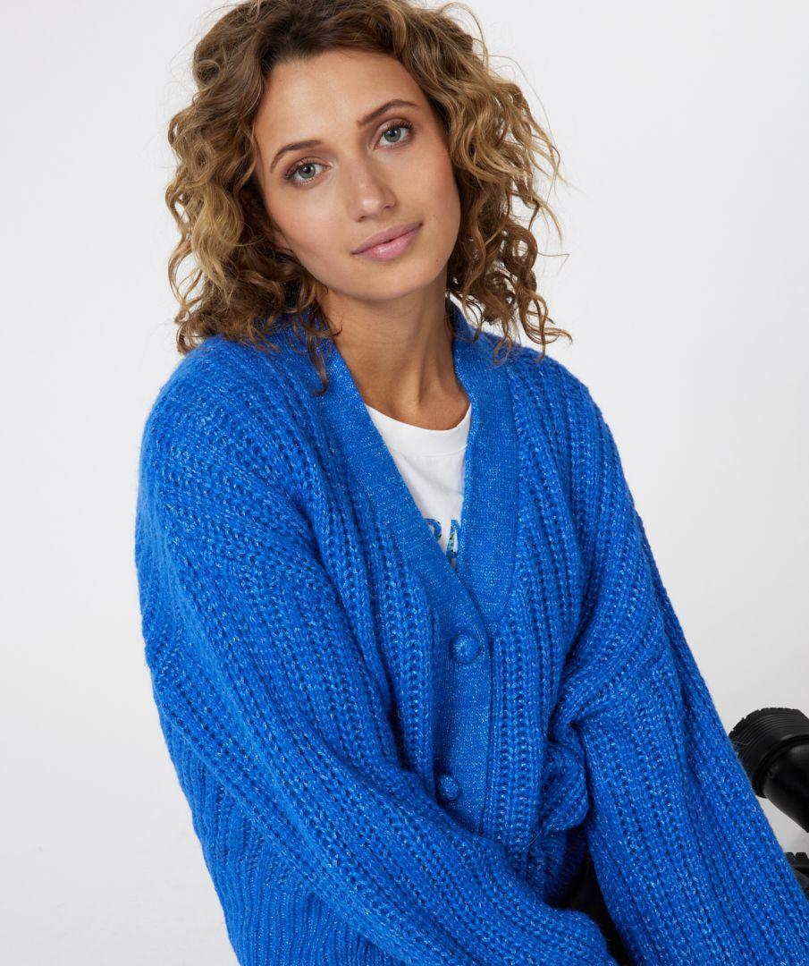Esqualo Cardigan Chunky Knit Lurex