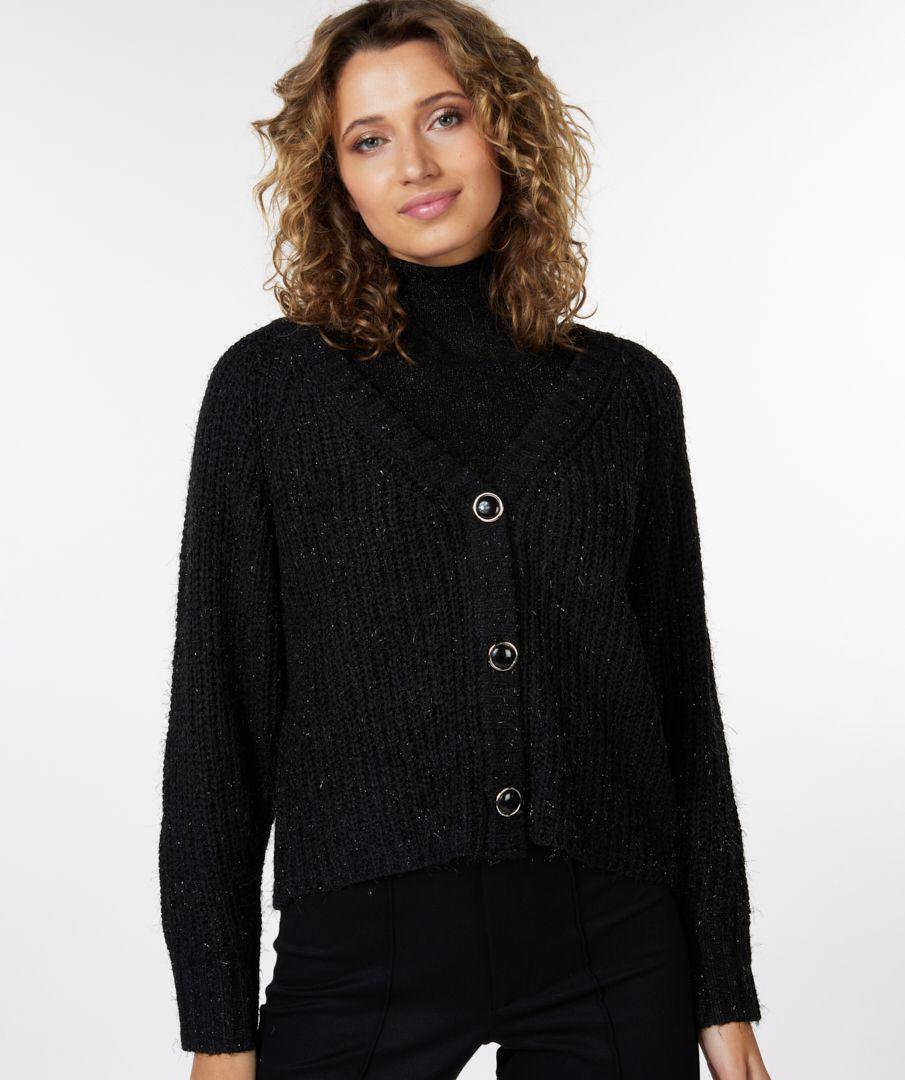 esqualo Cardigan cotton lurex