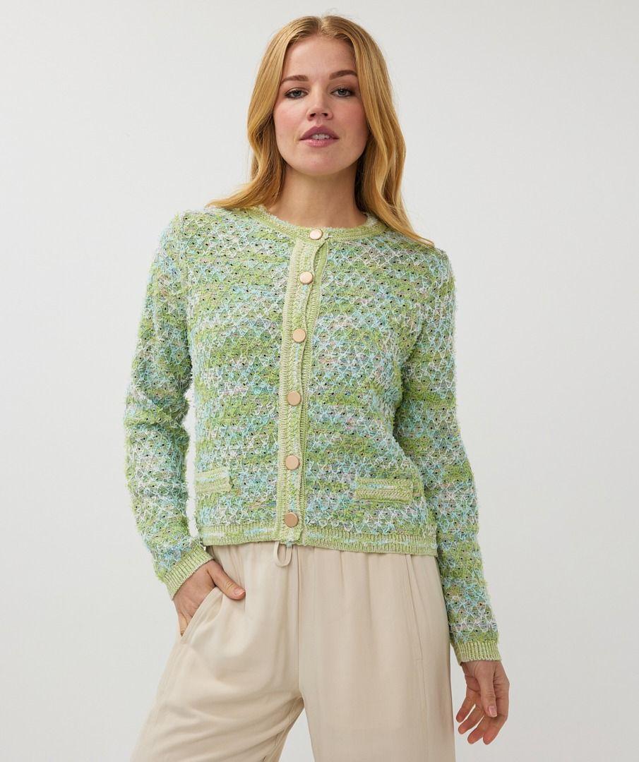 Esqualo Cardigan Fancy Knit