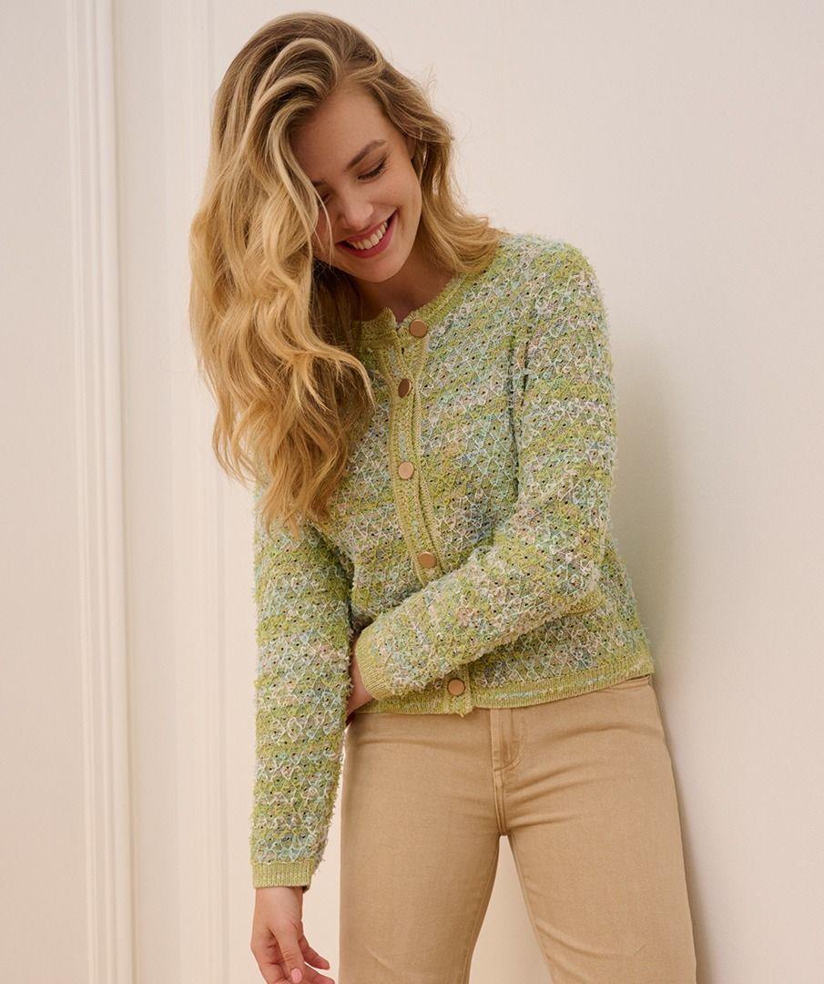 esqualo Cardigan fancy knit