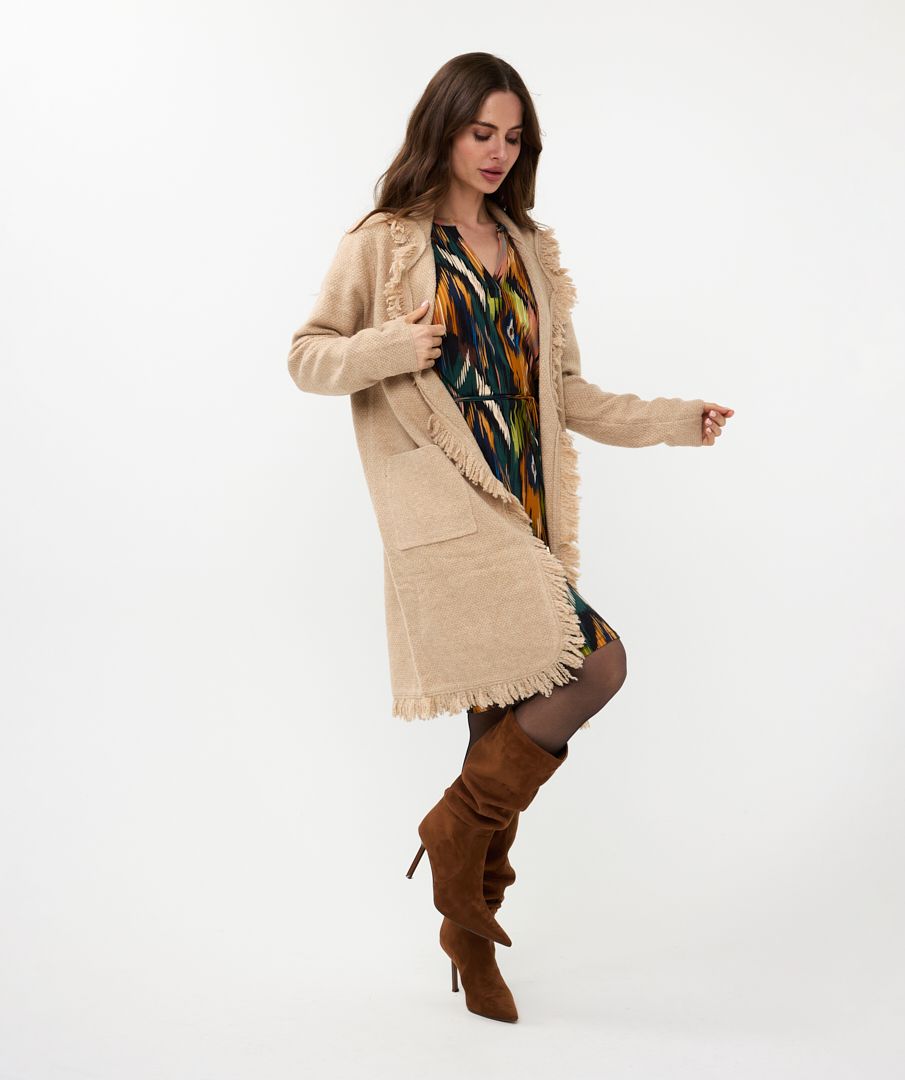 esqualo Cardigan long fringes