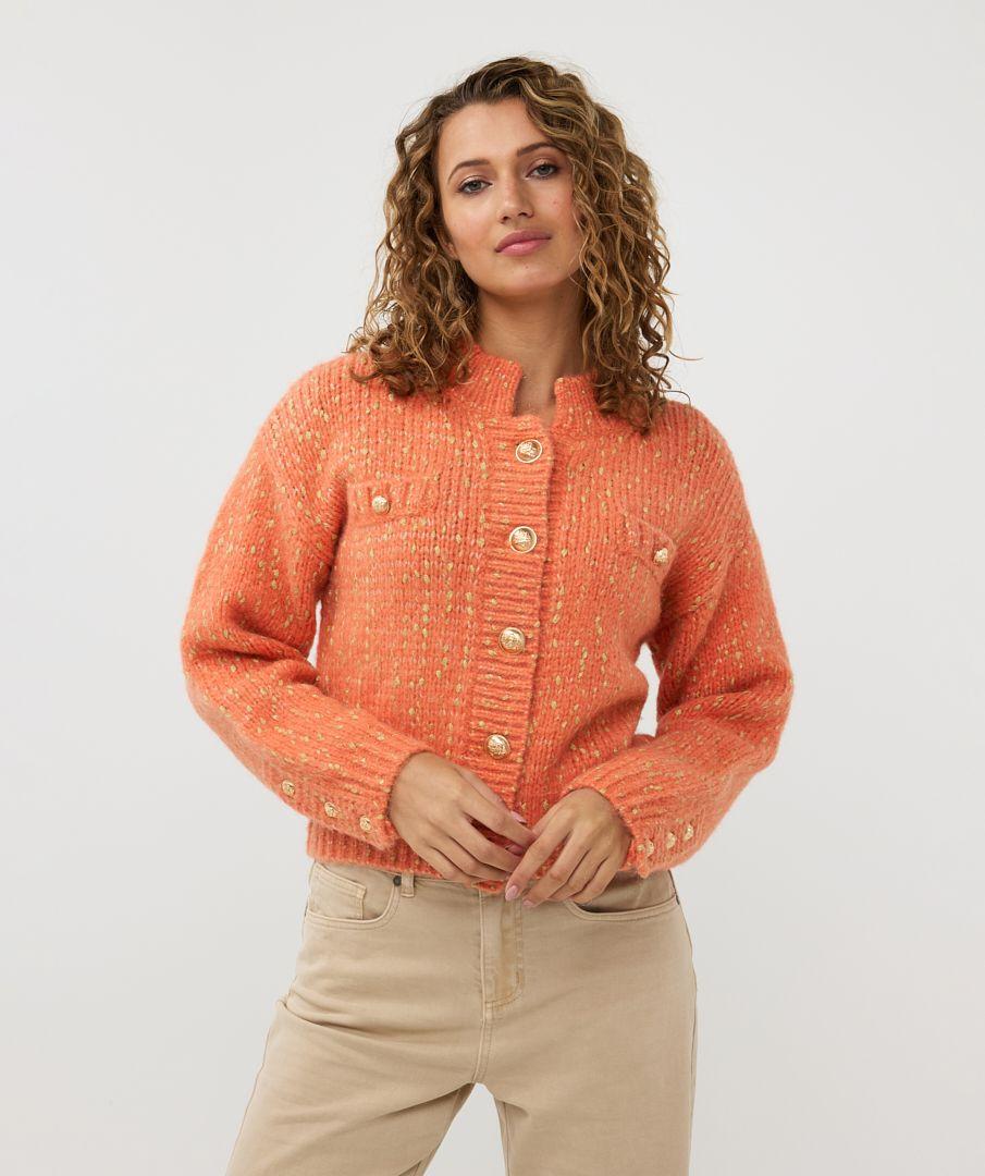Esqualo Cardigan Lurex Buttons