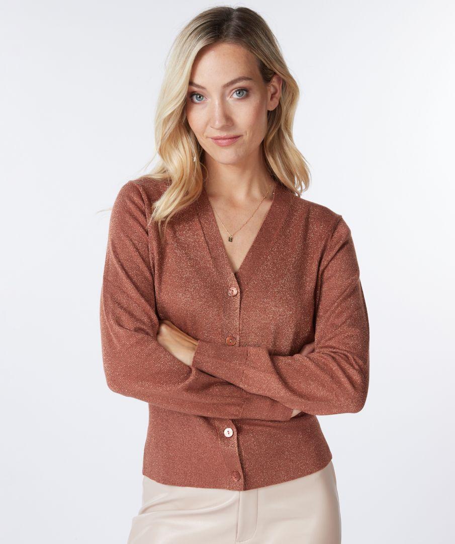 esqualo Cardigan lurex high HEM